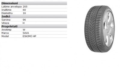 Anvelopa iarna Chevrolet Cruze Nokian WR D3 205/60/r16